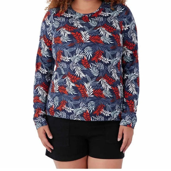 Hang Ten Ladies' Sun Tee Floral Small - Picture 1 of 6